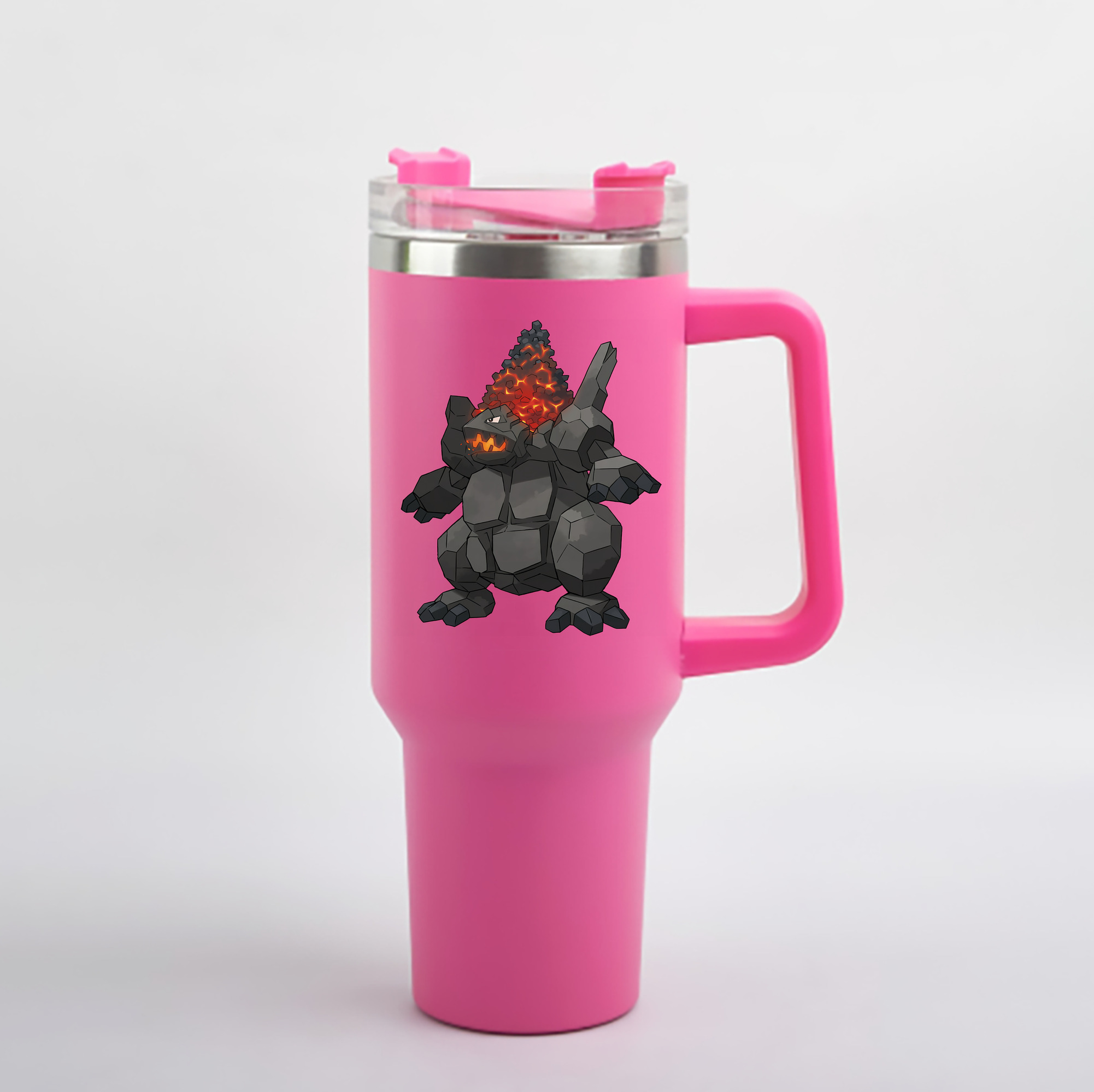 （画像用） ポケットモンスター Pokémon 1200mL車用タンブラー - クリスタルステッカー（プラスチックストロー付き）